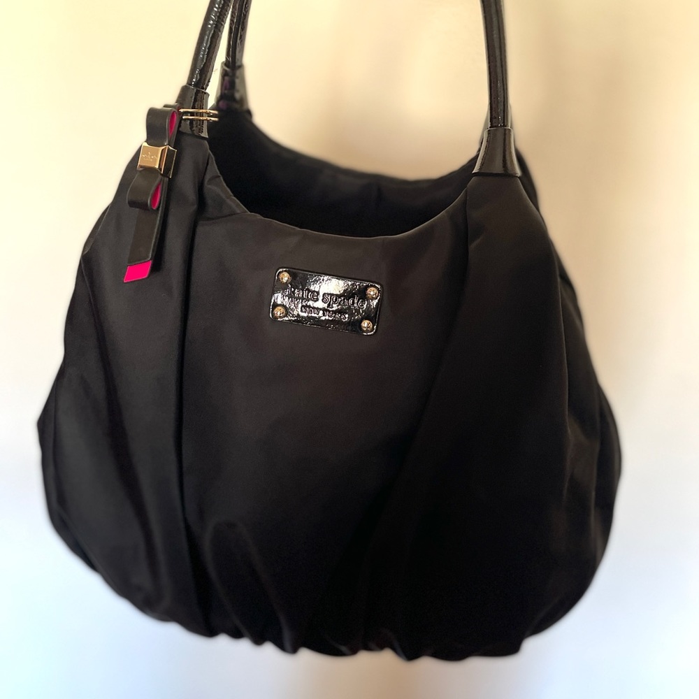 Black Nylon Kate Spade Shoulder Bag